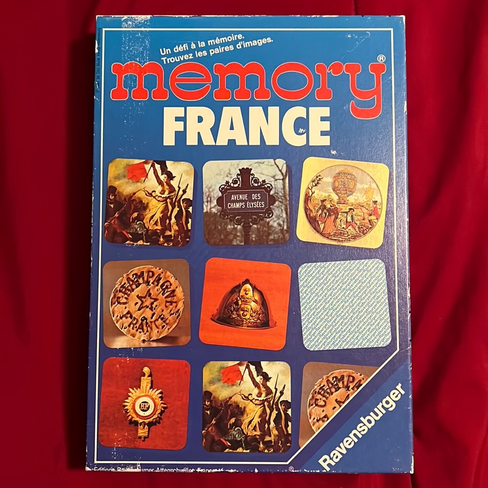 🇫🇷 Vintage Ravensburger Memory France Game 🇫🇷